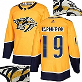 Predators #19 Jarnkrok Gold With Special Glittery Logo Adidas Jersey,baseball caps,new era cap wholesale,wholesale hats
